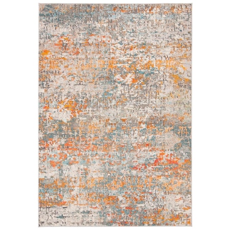 Safavieh 6.7 x 6.7 in. Madison Collection Square Rug Grey & Orange MAD460F-7SQ